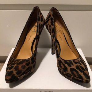 Nine West leopard print stilettos